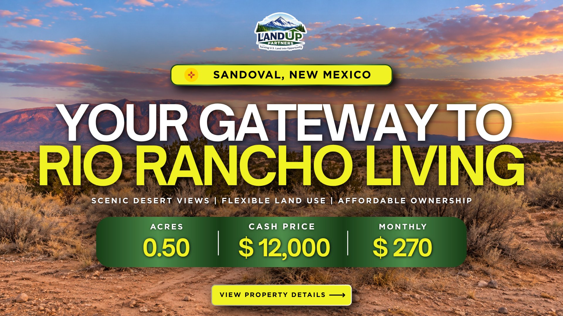 Sample photo, not this parcel, 0.50 acre parcel in Sandoval County